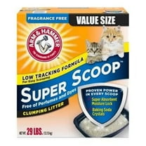 Arm & Hammer Fragrance Free Super Scoop Clumping Litter - 29lbs