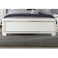 thumbnail image 2 of Glamorous Design Bedroom Furniture 3pc Set Eastern King Bed Button-Tufted LED Headboard and 2x Nightstands White Finish, 2 of 7