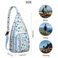 thumbnail image 4 of Hawaiian Turtle Sling Backpack - Tropical Beach Animal Print Shoulder Bag, Fashionable Anti-Theft Pack for Commuters, 4 of 4