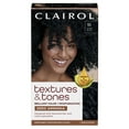 thumbnail image 2 of (3 pack) Clairol Textures & Tones Hair Dye Ammonia-Free Permanent Hair Color Creme, 1B Silken Black, 1 Application, 2 of 13