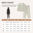 thumbnail image 4 of Lsque leaves bows Pattern Long Sleeve Pajama Set for Women - Soft 2-Piece Sleepwear and Loungewear Set with Pockets, Comfy Nightwear-XX-Large, 4 of 7