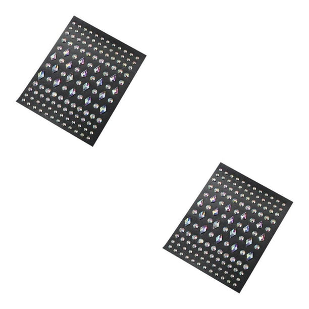 Pegatinas de diamantes de imitación Seitruly para cara y cuerpo Tipo 1 2piezas