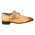 thumbnail image 5 of LIBERTYZENO Formal Shoes for Men Genuine Leather Monk strap Oxford Style Dress Shoes, Tan, 12, 5 of 7