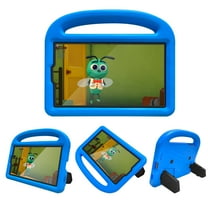 Samsung Galaxy Tab A7 Lite Case SM-T220/T225 Cover, Dteck Kids Friendly Shockproof Lightweight EVA Foam Handle Grip Case Built-in Kickstand for Samsung Galaxy Tab A7 Lite 8.7 inch 2021, Blue