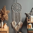 thumbnail image 2 of Catch Dream Atrapasueños Gigante de Macramé con Plumas Tejidas para Colgar en la Pared, Hecho a Mano, Bohemio, decoración de Interiores, Regalo, 80 x 25 cm Sincero Electrónica, 2 of 5