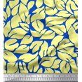 thumbnail image 1 of Soimoi Blue Cotton Voile Fabric Basil Leaves Printed Fabric 1 Yard 42 Inch Wide, 1 of 3