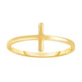 thumbnail image 1 of 14K Yellow Gold Sideways Cross Ring, Size 7, 1 of 1