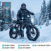ZEFIORA 20 Fat Tire Electric Bike for Adults, 1500W Peak Motor, 48V 15Ah Removable Battery | 7-Speed, Dual Disc Brakes & Full Suspension | All-Terrain EBikes for Commuting & Off-Road Adventures