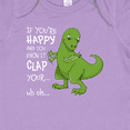 thumbnail image 4 of Inktastic T-Rex Can't Clap Boys or Girls Baby Bodysuit, 4 of 5