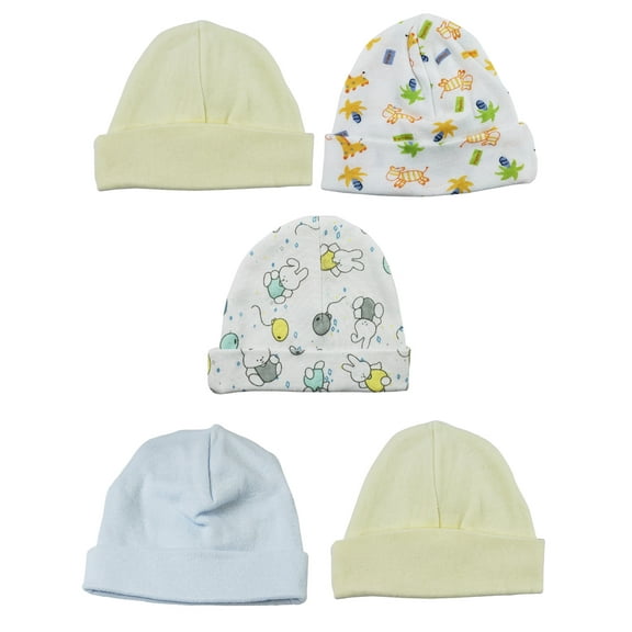Bambini Boys Baby Caps (Pack of 5)