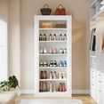 thumbnail image 3 of Tribesigns Tall Shoe Rack, 6-Tier Modern Shoe Storage Organizer for Entryway Closet Bedroom, White, 3 of 7