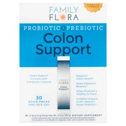 Family Flora Probiotic + Prebiotic Colon Support Stick Pack, 0.18 oz, 30 pack