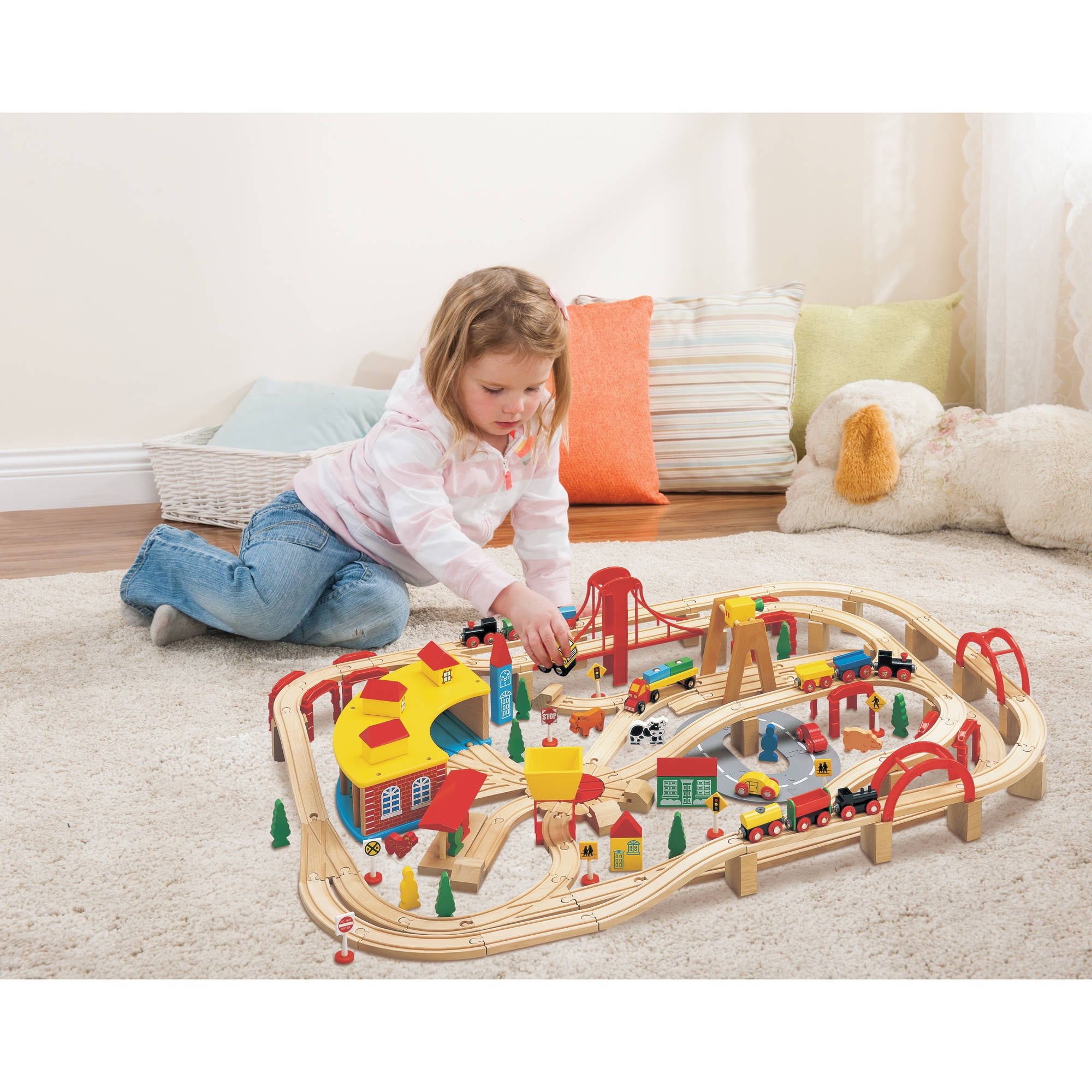 maxim wooden train set