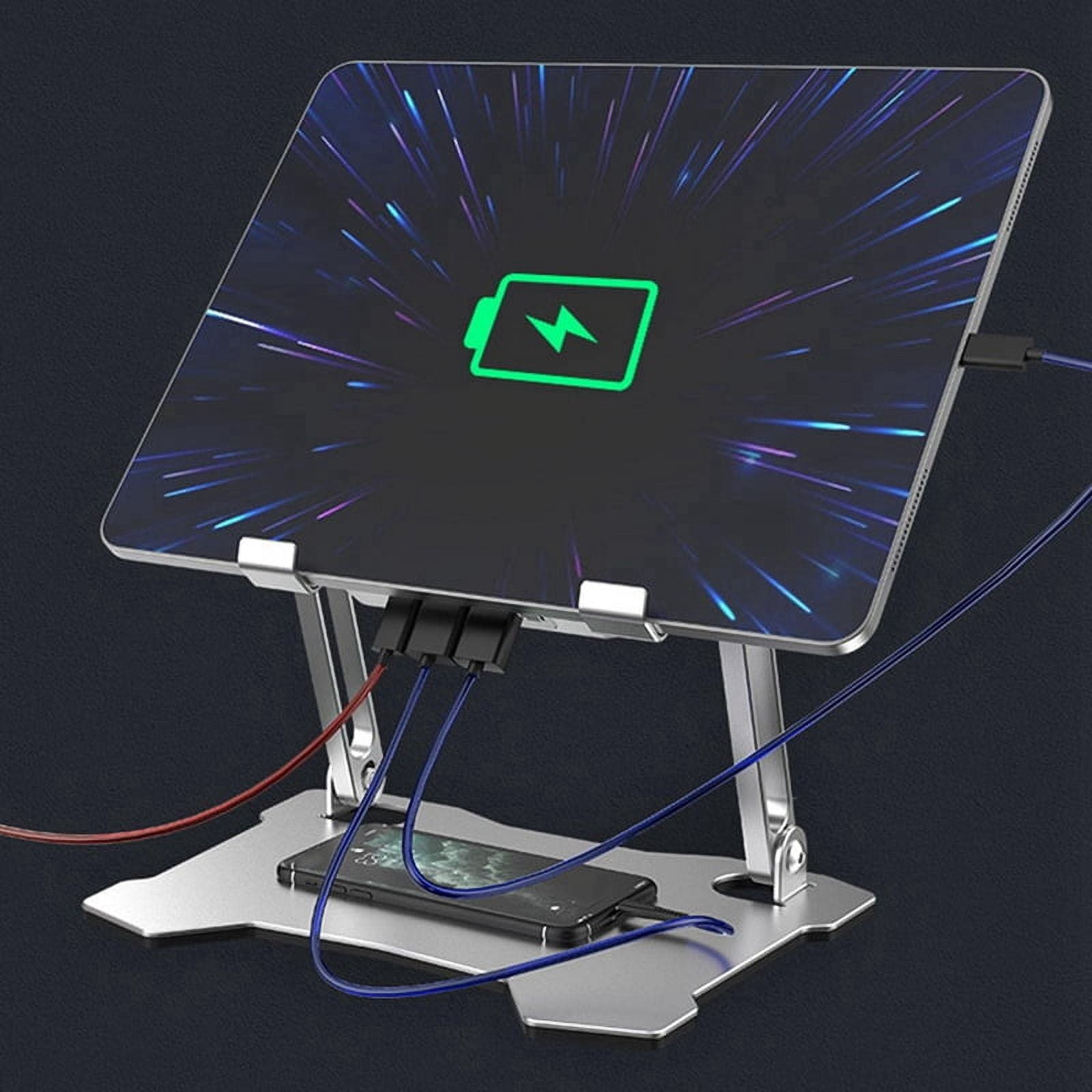 Laptop Cooling Pad Adjustable Aluminum Stand Portable Laptop Holder for All Tablets