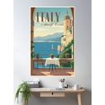 thumbnail image 2 of Table For Two In The Amalfi Coast Poster Wall Art, Modern Wall Decor For Living Room Bedroom, 16x24 UNFRAMED, 2 of 3