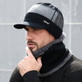 thumbnail image 4 of Tuque d'Hiver Chaude pour Homme en Tricot + Bavettes, Doublée en Molleton, avec Bord, 4 of 6