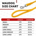 thumbnail image 6 of Glamour Rolled Leather Dog Leash for Small Medium and Large Dogs | Heavy Duty Strong Leather Puppy Leash for Outdoor Walking Running Training | Strong Dog Leashes for Large Breed Dogs - Yellow, 6 of 6