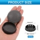 thumbnail image 2 of 30pcs tapones de agujero de plástico de nylon, tapones de agujero de tornillo redondo de 2" (50mm) para muebles de cocina en negro, 2 of 7