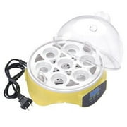 Yescom Mini Digital Transparent 7 Egg Incubator Clear Chicken Quail Poultry Hatcher w/ CE Certificated