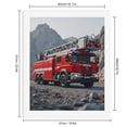 thumbnail image 2 of Paint by Numbers Kit for Adults, Fire Truck Desert Mountains Paint by Numbers, Easy Paint by Numbers Kit for Adults Beginner, DIY Adult Paint by Number Kits on Canvas, 12x16in Home Decor, 2 of 7