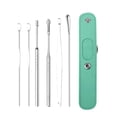 thumbnail image 2 of Xihbxyly Kit de Limpieza de Oídos, Herramientas Portátiles de Acero Inoxidable para La Eliminación de Cerumen, Diseño Seguro de Punta Helicoidal, Fácil de Limpiar y Usar, Ideal para Viajes Familiares, 2 of 7