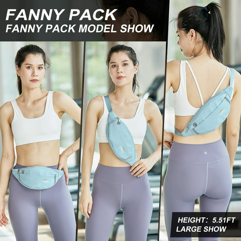 Large Fanny Pack For Women Men Waterproof Waist Bag Pack With