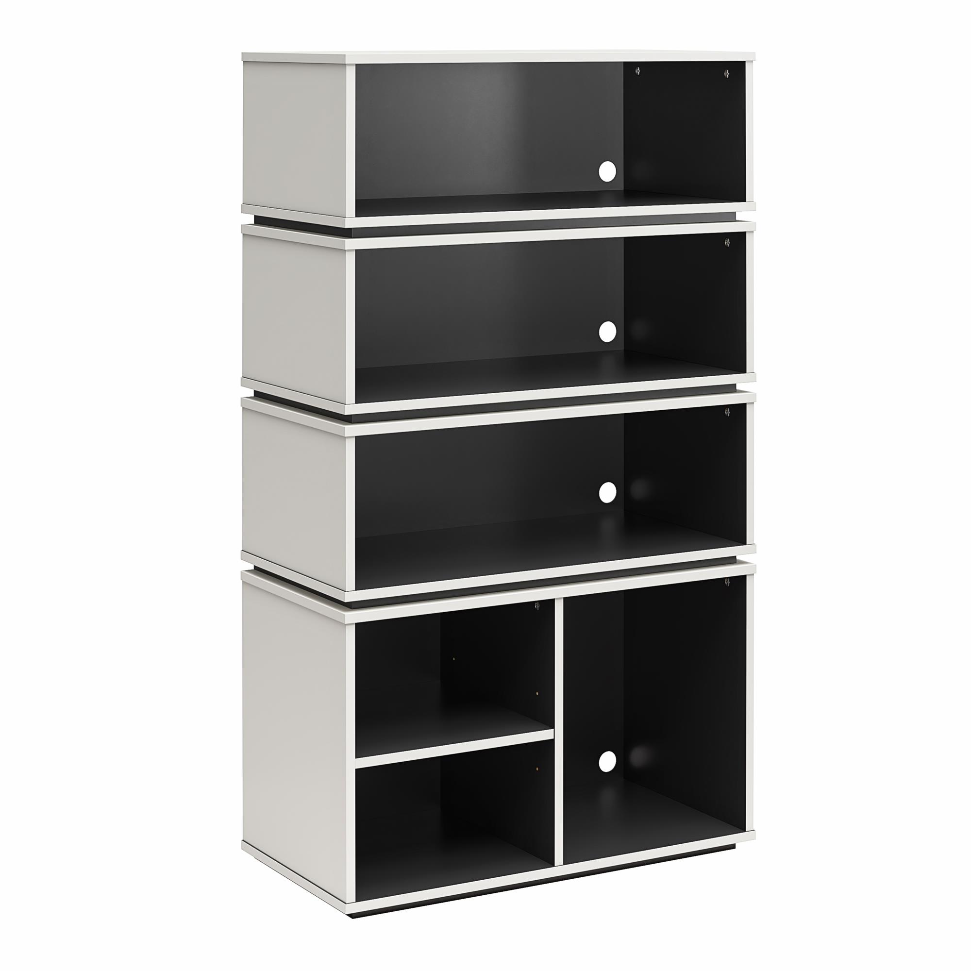 NTense Eclipse Gaming & Collectable Display Storage Bookcase, White and Charcoal - image 4 of 15
