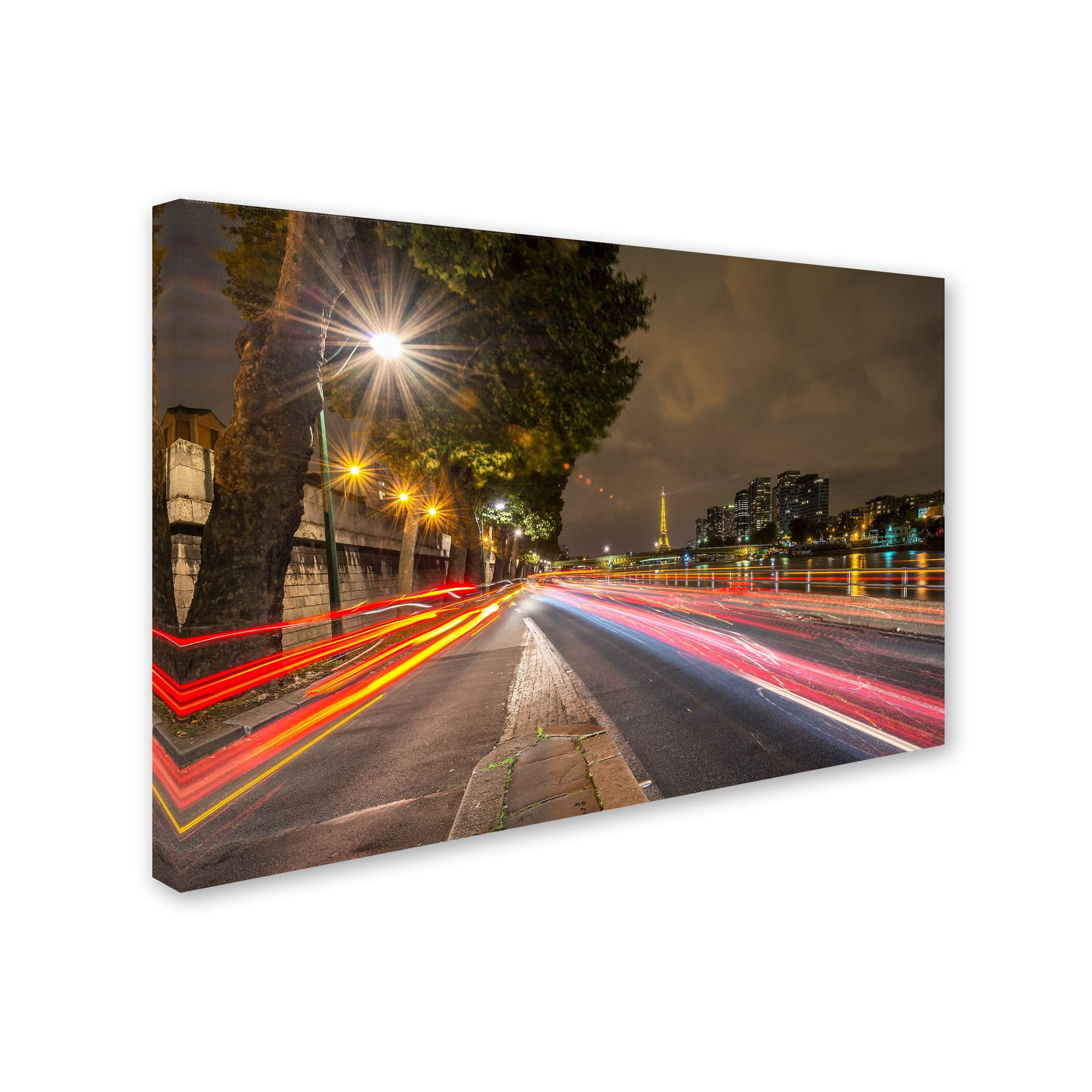 Trademark Fine Art "Here Is Paris" Canvas Art by Mathieu Rivrin