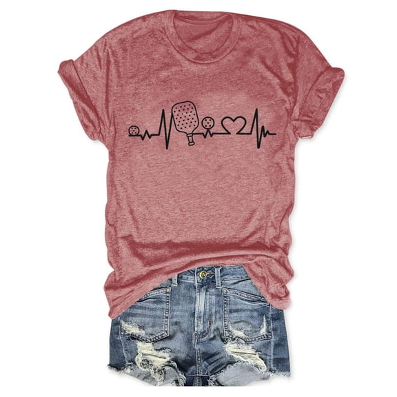 DHFJKG Casual Crew Neck T Shirt Women Graphic Short Sleeve Comfortable Regular Fit Tee Everyday Wear Summer Versatile Tops