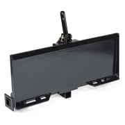 Titan Attachments 3 Point Attachment Adapter for Universal Skid Steers Quick Tach Equipment, Connects 3 Point Attachment to Cat 1 Implements, Black Finish, 2 Receiver Hitch
