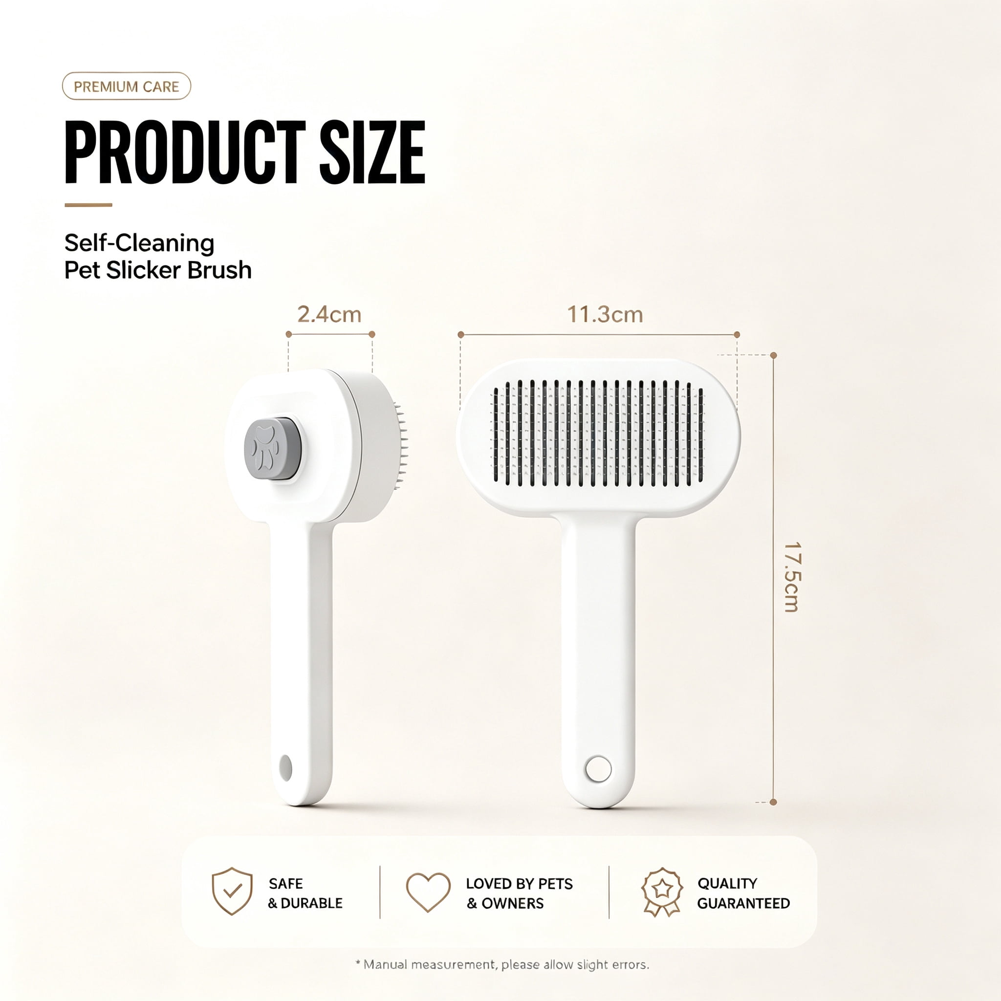 Pet Slicker Brush for Cats & Dogs