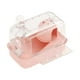 thumbnail image 3 of Jaula para hámster portátil con ventilación, transpirable, transparente con asa, hábitat para rosa, 3 of 9