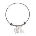 thumbnail image 1 of Collar para Mujer con Dije de Huella de Perro LuckyLy Acero Inoxidable Modelo Canny Plateado UNITALLA, 1 of 3