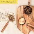 thumbnail image 4 of Mosiee Elegant Design 14Ml Measuring Spoons Cup With Wood Handle Stainless Steel Tool, 4 of 9