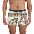 thumbnail image 2 of Goofa Cows On The Farm Printed Men's Boxer Briefs Underwear, Moisture-Wicking Underwear, Trunk,Soft and Breathable Cotton Underwear-XX-Large, 2 of 9