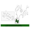 thumbnail image 2 of New Genuine Nissan Front Brake Pad Set Kit OE D10609AJ0A, 2 of 10