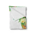 thumbnail image 2 of Hummingbirds Soft Flannel Fleece Throw Blanket, Tropical Flowers and Leaves Natural Foliage Vibrant Color Exotic Rainforest, Cozy Plush for Indoor and Outdoor Use, 50" x 60", Multicolor, by Ambesonne, 2 of 5