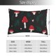 thumbnail image 2 of Fotbe Amanita Mushroom Funda de Almohada Decorativa Estilo Occidental, Lujo en Algodón, Fundas para Almohadas King, Cojín Estampado para Decoración del Hogar-16"x24", 2 of 6