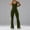 Dark Green, variant on Womens Yoga Leggings Tight Fitting Lifting Jumpsuit with Chest Pad High Waist Workout Gym Pants