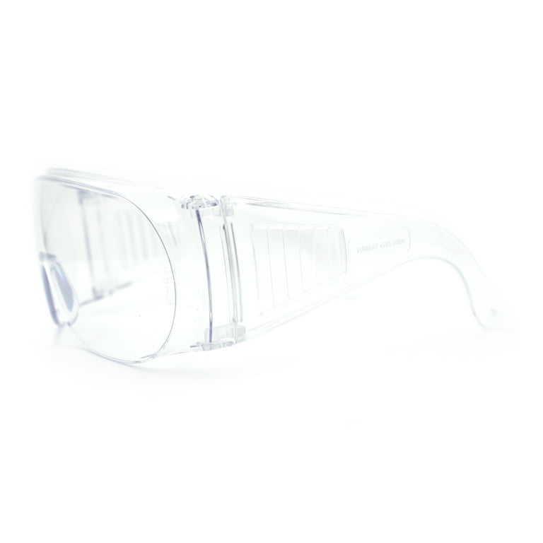ANSI Z87.1 Fit Over Oversized Shield Clear Safety Glasses