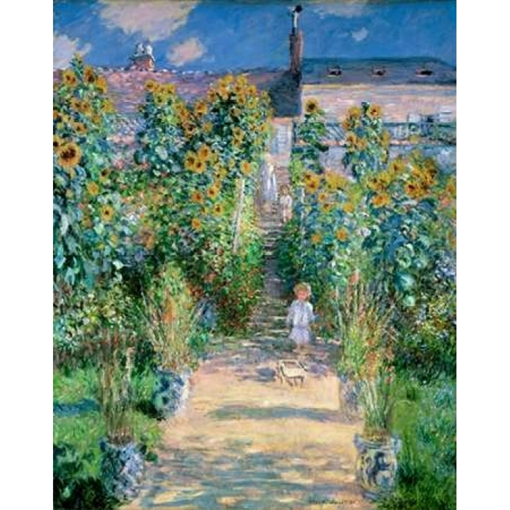 The Artists Garden At Vetheuil 1881 Poster Print by Claude