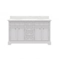 thumbnail image 2 of Water Creation Derby 60" Wood Double Bathroom Vanity in Pure White & Chrome, 2 of 9