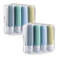 thumbnail image 1 of Toilet Supplies Travel Bottle Approved 2 Oz Travel Bottle Travel Toiletries Container Travel Accessories With Bath Bag Suitable For Shampoo (4 Packs) 2PCS, 1 of 7