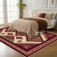 thumbnail image 3 of 4'x6' runner carpet carpet non slip grip area rug modern high pile area rug natural area rug, 3 of 7