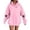 Pink, variant on TIANZEN Women's Halloween Hoodie Pullover Sweatshirt With Cute Pumpkin Print Skeleton Hands Cozy Fall Casual Fashion Winter Hoodie Women