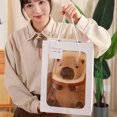 thumbnail image 6 of Zexumo Capybara Plush Toy, Cute Capybara Stuffed Animals Soft Brown Capybara Plushie Doll Pillow Decoration Stuffed Capybara Toy Gift for Kids Adults - 11.8Inch, 6 of 6