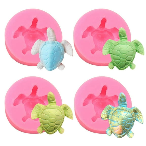 Silicone Crafts Molds Reusable Casting Epoxy Molds Turtle Making Geometric Molds