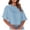 Light Blue, variant on Oversized Tshirts for Women Crewneck Drop Shoulder Short Sleeve Tee Solid Casual Going out Tops
