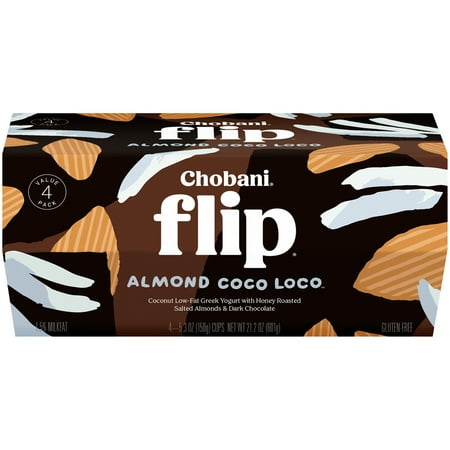 UPC 818290014856 product image for Chobani Flip, Almond Coco Loco, 5.3 Ounce Cups, 4 Cup Pack | upcitemdb.com