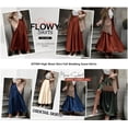 thumbnail image 5 of BTFBM Satin Skirts for Women Summer Elegant Flowy A-Line Cocktail Formal Silk Spring Maxi Skirt Night Out Outfits, 5 of 9